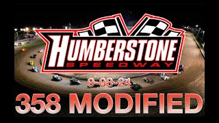 🏁 Humberstone Speedway 90824 358 MODIFIED FEATURE RACE  40 LAPS [upl. by Verna935]