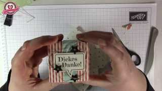 Tutorial Hanuta mit Envelope Punchboard von Stampin Up verpacken [upl. by Jeramie909]