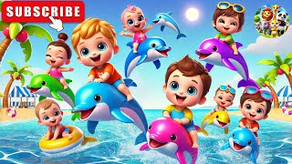 Dolphins Adventure  Colorful Dolphins for kids  Bingoo Kids World viralvideo animation [upl. by Aroel997]