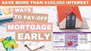 5 Ways To Pay Off Mortgage Early  Interest Savings  Mortgage Amortization Schedule  Mortgage Free [upl. by Hokanson]