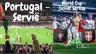 Portugal  Serbia MITROVIC ON FIRE Worldcup ticket Serbia Football is emotion [upl. by Ymassej61]