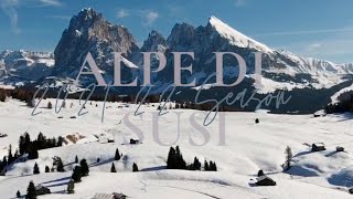 Alpe Di Susi  Seiser Alm 2022 Ski Season [upl. by Allecnirp23]