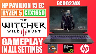 HP Pavilion 15 EC Ryzen 5 The Witcher 3 Gameplay in All Settings [upl. by Sierra]