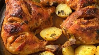 poulet avec une superbe marinade 😋 très économiquepoulet طبق سهل و سريع دجاج بتتبيلة رائعة [upl. by Lyreb]