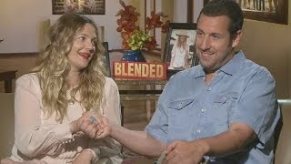 Adam Sandler and Drew Barrymore Interview  Blended [upl. by Wilkinson]