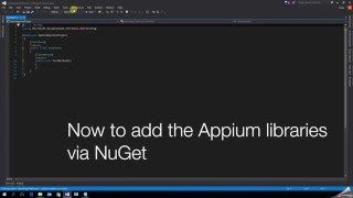 Setting up Appium on Visual Studio [upl. by Yarw268]