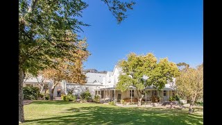 R29 950 000 Prime Franschhoek Smallholding with Enviable Upper Valley Position [upl. by Zanlog]