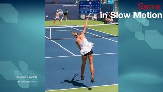 Anisimova Serve Rear Slomo WTA [upl. by Ilrebma]