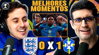 BRASIL AMASSA a minúscula 🤏INGLATERRA🤏 Inglaterra 0 x 1 Brasil melhores momentos [upl. by Neelcaj462]