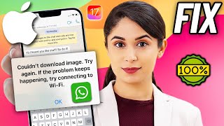 Fix WhatsApp Couldnt Download Image Error on iPhone iOS 1716  2024 [upl. by Tippets]