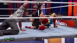 WWE 2K24 Wonder Woman vs Nariko Cammy White Decapre amp Bayonetta 4 on 1 Gauntlet Match [upl. by Ifar]