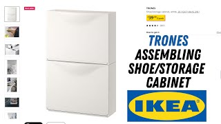 Installation of storage cabinet TRONES from Ikea  Correct wall mounting TRONES 00397307 Assembly [upl. by Olmstead]