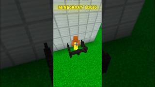 Minecraft Logic shortsviral minecraftmeme [upl. by Lorrimor]