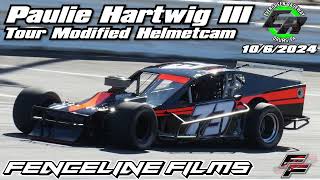 Paulie Hartwig III Tour Modified Helmetcam Evergreen Raceway 1062024 [upl. by Hildagard]