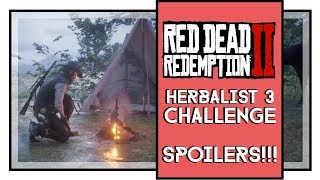 Red Dead Redemption 2 Herbalist 3 Challenge Guide SPOILERS [upl. by Ecire562]