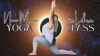 YOGA CLASS FOR THE NEW MOON SOLAR ECLIPSE IN LIBRA  OCTOBER 2ND 2024 ⚖️☀️🌑 [upl. by Nic]