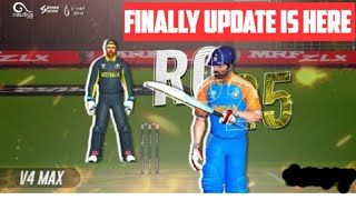 FINALLY RC25 V4 MAX UPDATE IS HERE REAL CRICKET 25 NEW UPDATE TODAY [upl. by Ferriter]