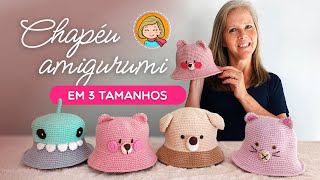 Bucket Hat de Crochê  Chapéu Amigurumi Infantil  Passo a Passo [upl. by Ekenna350]