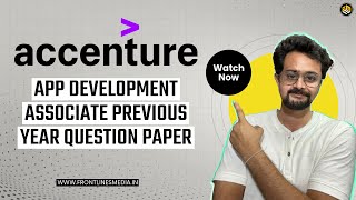 FLM ACCENTURE CODING ROUND  App Development Associate Previous Year Question Paper  FLM [upl. by Buxton]