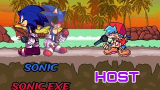 fnf host sonic and sonicexe vs bf spirit fnfmod hardhost [upl. by Erehc]