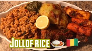 Jollof rice 🍛 wGuinea cook 🇬🇳 [upl. by Chrisy]