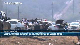 Cuatro personas murieron en un accidente en la Cuesta del 25 [upl. by Terzas]