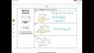 Volume of Prisms Cylinders [upl. by Nairadal]