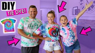 TIE DYEING ALL OUR CLOTHES FOR SUMMER FAMILY VLOG [upl. by Hazel663]