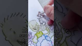 Desenhando personagens drawing desenho watercolor art scketchbook [upl. by Ahserb]