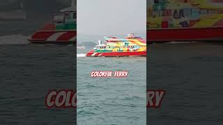 Colorful Ferry ferry colorful harbourview hongkong izahd [upl. by Ellinger615]