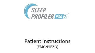 Sleep Profiler PSG2 Patient Instructions EMGPIEZO with Japanese Subtitles [upl. by Allerym]