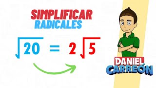 COMO SIMPLIFICAR RADICALES Super facil  Para principiantes [upl. by Dranyl871]