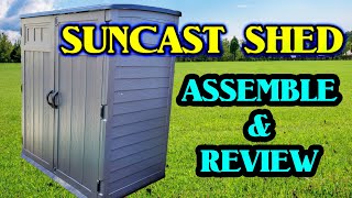 Suncast 6 x 4 Storage Shed Extra Large how to assemble and review [upl. by Matthew894]