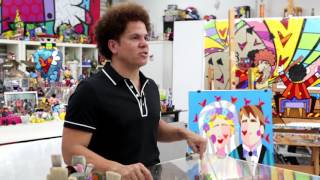 Inside the Artists Studio Romero Britto [upl. by Nohsreg]