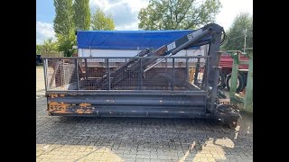 MEILLER  Abrollcontainer mit Kran Hiab 071 AW B3 ca 10m³ [upl. by Jdavie]