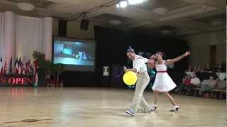 2012 US Open Swing Dance Championships  Cabaret Division Champions [upl. by Htirehc]