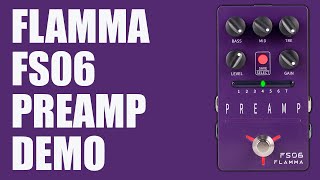 Flamma  FS06 Preamp  Demo Digital Preamp and Cab Simulator [upl. by Bolme814]