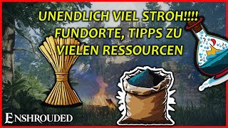 RESSOURCEN STROH NITRAT FOSSILER KNOCHENSTAUB UVM  ENSHROUDED GUIDE TIPPS UND FUNDORTE [upl. by Sheffie806]