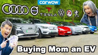 Buying my mom an electric car But which will she choose [upl. by Iarised592]