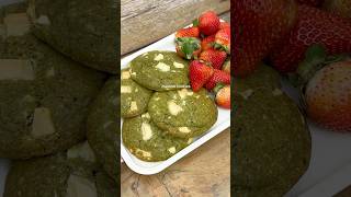 Matcha cookies 😋🍵💚 tracyum matcha baking [upl. by Vincent707]