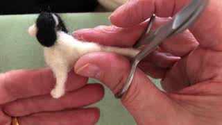 Tutorial  Step by step needle felted miniature dog [upl. by Inahpets682]