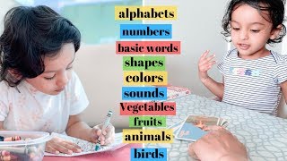 HOW to teach 2 year old  WHAT to teach 2 year old baby at home [upl. by Ninon]