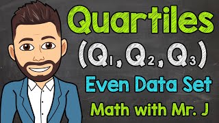 How to Find Quartiles Even Set of Data  Math with Mr J [upl. by Ali531]