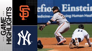 Giants vs Yankees Game Highlights 33023  MLB Highlights [upl. by Richia]