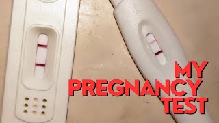 Pregnancy test result positive 🤰 My pregnancy test 🥰 So emotional moment for a mother 🤱 [upl. by Ennahtebazile173]