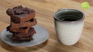 Vegane Süßkartoffel Brownies mit nur 3 Zutaten [upl. by Edbert]