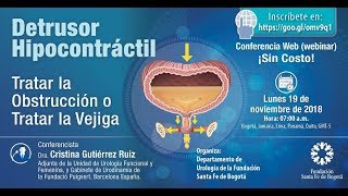 Detrusor Hipocontráctil Tratar la Obstrucción o Tratar la Vejiga [upl. by Tyson35]