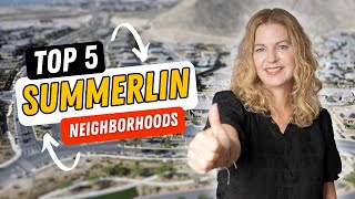 Top 5 BEST Summerlin Neighborhoods in 2024 [upl. by Suirtimid]