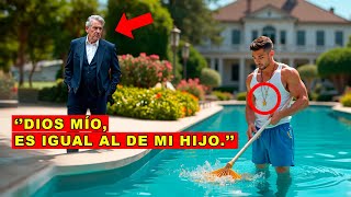 MILLONARIO QUEDA CHOQUEADO AL VER EL COLLAR DEL PISCINERO LA ÚNICA RECUERDO QUE RESTÓ DE SU HIJO [upl. by Ennasus]