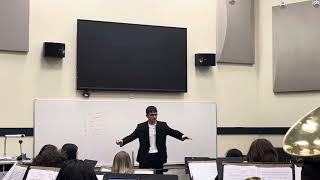 Holst Second Suite in F Movement 1 March  Uafs Wind Ensemble Conducting [upl. by Brittni641]